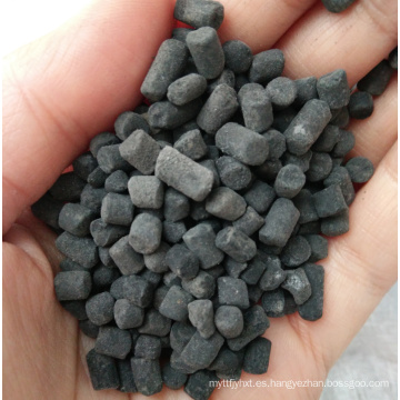 Carbón activado columnar de azufre impregnado para eliminar mercurio (Hg)
